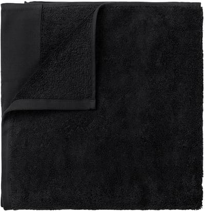 Riva Badtextiel Off Black | 30 x 50 set/2 cm | Zwart | Katoen