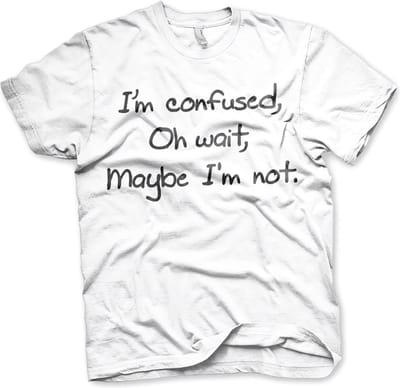Hybris I'm Confuse d T-shirt White