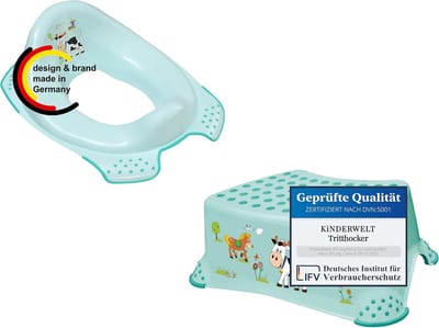 2-Delige Set: Kinder Toiletverkleiner en Antislip Kruk voor Zindelijkheidstraining