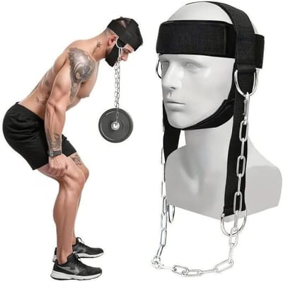 Verstelbare Nektrainer met D-Haak voor Spierversterking en Gewichtheffen - Ideaal voor Krachttraining en Fitness
