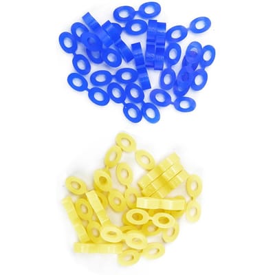 Tandarts Rubberen Elastieken Wiggen Tandheelkundige Elastische Bevestigingswiggen Tandarts Materiaal Gereedschap blue