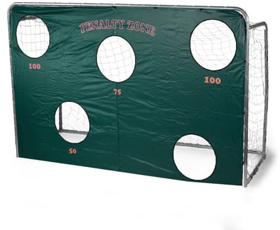 2x Avyna Voetbaldoel 300x200 cm – Met Penaltywand & Net – Set van 2 Stuks – Stevig Stalen Frame – Duurzaam