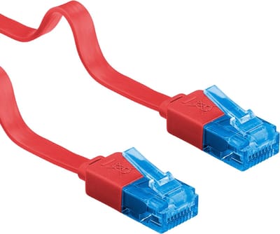 Wentronic CAT6A Netwerkkabel - RJ45 - Rood - 5 m