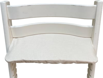 Gecoat zitkussen voor de Tripp Trapp kinderstoel van Stokke -Linnen Naturel