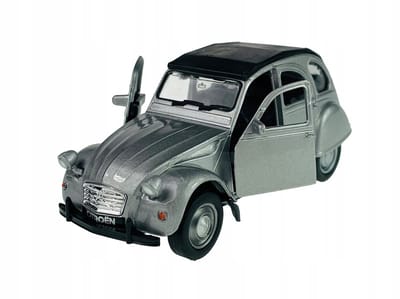 Welly Old Timer Citroën 2CV Metaal Modelauto 1:34 Zilver