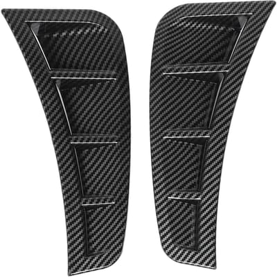 1 Paar Voorbumper Zijspoiler Links Rechts Schokbestendig Voorbumper Splitter Zijpaneel Kit Sierlijst voor black