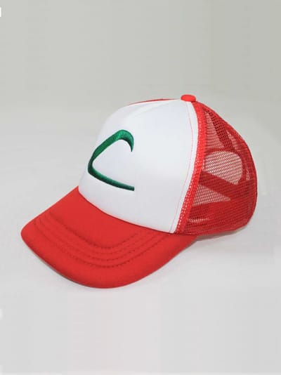 KIMU® Ketchum Trucker Pet Rood Wit - Cap Kinderen Katoen - Ash Snapback Baseball Flat Sport Zomer Jongens Meisjes Katoenen Zomerpet Festival