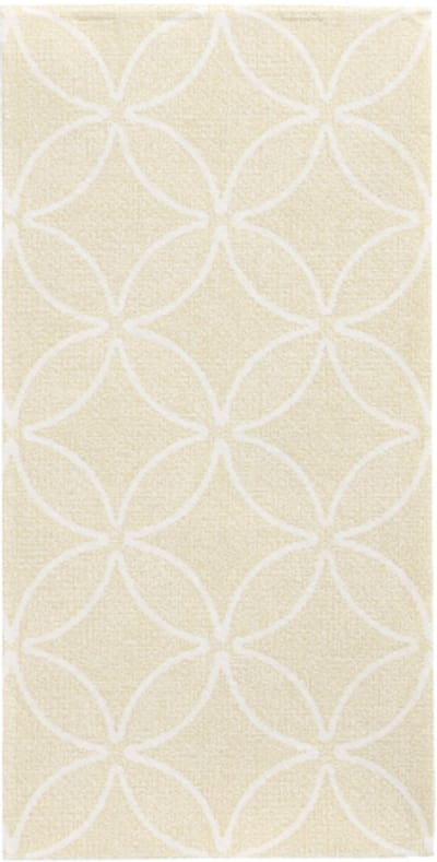50 Servetten ROYAL Collection 1/8 vouw 40 cm x 40 cm champagne Circle Flowers
