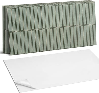 Coloray Plaktegels - Rechthoekige modieuze tegels Wandtegel Zelfklevend - 60 cm x 30 cm - Grijs Plaktegels - 6 stuks - Rechthoek PVC Tegels - Plaktegels Keuken - Zelfklevende Vloertegels Badkamer - Vinyltegels Vloer Zelfklevend - Portugese Tegels
