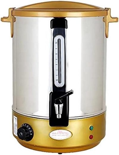 Warmwaterdispenser - Theeketel Boiler - Dranken Serveren - Instelbare Thermostaat - 15L tot 50L - Goud