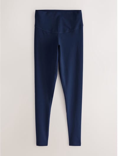 Next - Dames - Lange Dry Tech sportlegging met buikcorrectie en hoge taille - Blauw