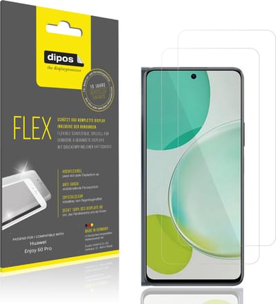 dipos – 2x Beschermfolie geschikt voor Huawei Enjoy 60 Pro | 3D Full Cover Screenprotector | 100% Passend