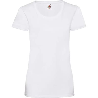 Dames-T-shirt Fruit of the Loom Valueweight