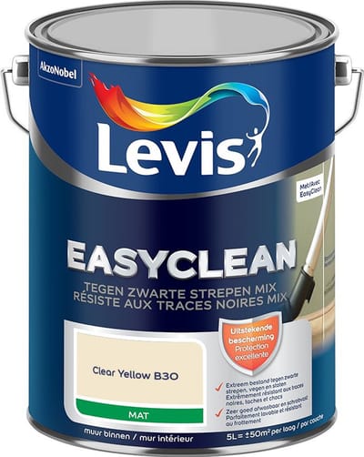 Levis - Easyclean Tegen Zwarte Strepen Mix - Clear Yellow B30 - Mengverf - 5 L