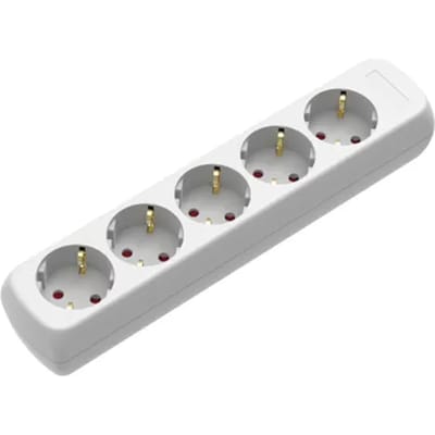 Baseline Stekkerdoos 5-voudig Wit Meter