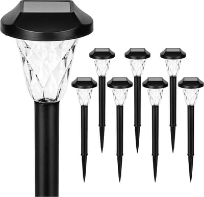 White-Label® Tuinverlichting op Zonne Energie - Solar Buitenlampen - Zwart