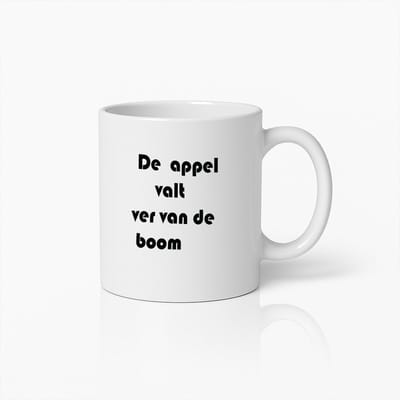 Grappige Mok 'De Appel Valt Ver Van De Boom' - Uniek Cadeau Voor Familie en Vrienden