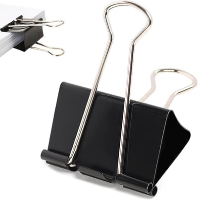 60 Stuks Vouwklemmen 32mm Metalen Binding Clips voor Kantoor en School - Papieren Klemmen en Organizers