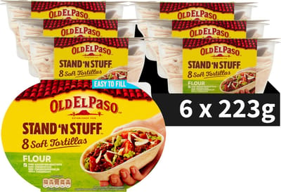 Old El Paso Stand ’n Stuff Tortilla Wrap - 6 x 8 stuks - Burrito Mexicaans - Wraps Voordeelverpakking