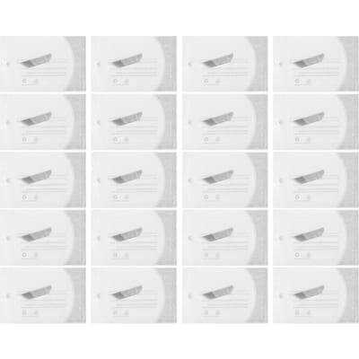 20 pièces Lames d'aiguilles jetables pour microblading Coloration rapide Sourcil Aiguilles de tatouage manuelles 15 needle white