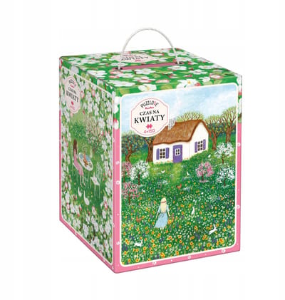 CzuCzu Puzzlove Tijd voor Bloemen 4x150 Stukjes Puzzel