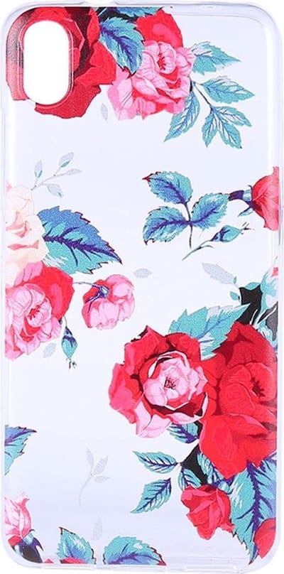 Shop4 - Xiaomi Redmi 7A Hoesje - Zachte Back Case Rozen Transparant