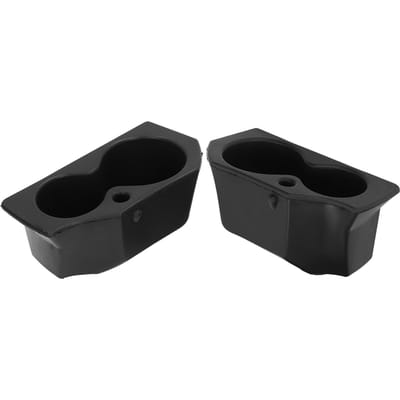 2 pièces Porte-gobelet de panneau de porte Gauche Droite 5NN24XXXAA Remplacement pour Dodge Ram 1500 2500 3500 4500 5500 2009‑2021 black