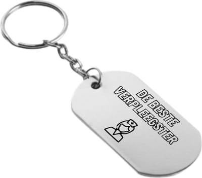 Akyol - de beste verpleegster sleutelhanger - Verpleegkundige - familie vrienden collega - cadeau - 54 x 29mm