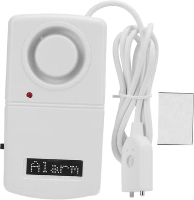 Water Level Alarm - Lekdetector - Wateroverlast Voorkomen - 110 dB Luid Alarm - Compact Formaat - Wit