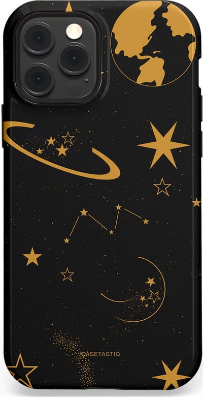 Casetastic Hoesje Geschikt voor Apple iPhone 12/12 Pro Magsafe - Stijlvolle Beschermende Duo-layer Case - Nachtelijk uitzicht