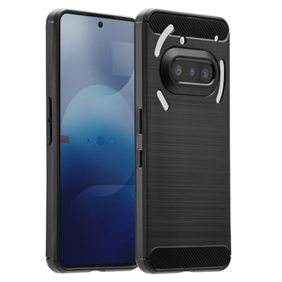 imoshion Hoesje - Geschikt voor Nothing Phone (3a) - Brushed Backcover - Zwart