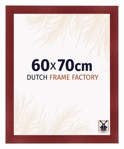 Fotolijst 60x70 cm - MDF - Wijnrood Geveegd - Praag