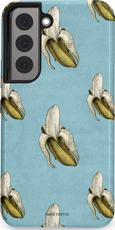 Casetastic Hoesje Geschikt voor Samsung S22 - Stijlvolle Beschermende Duo-layer Case - Vintage Fruit Design