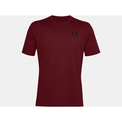 Under Armour UA M SPORTSTYLE LC SS Heren Sportshirt - Grijs - Maat S
