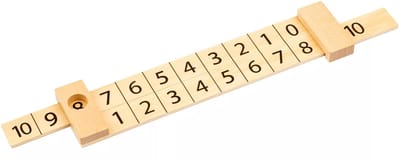 Educo Rekenliniaal - Houten speelgoed - Houten puzzel - Educatief speelgoed - Kinderspeelgoed - Vanaf 6 jaar