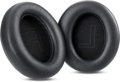 Comfortabele Vervangende Oorkussens voor Draadloze Over-Ear Bluetooth Hoofdtelefoons met Zacht Geheugenfoam en Leer - Zwart - Ideaal voor Geluidsisolatie en Langdurig Gebruik