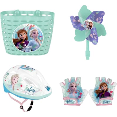 Frozen fietsset; mand, helm, handschoenen en molen