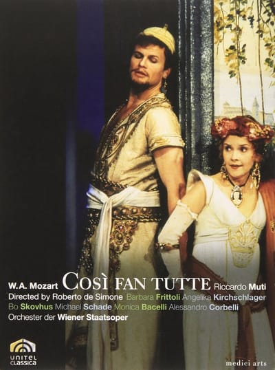 Opera Cosi Fan Tutte - Muziektheaterstuk - Live Opname - 3 uur 7 minuten - 18 x 14 cm