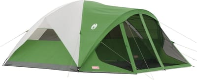 Kampeertent - Grote tent - Buiten recreatie - Met schermkamer - 8 personen - Zwart