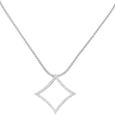 Behave – ketting – transparant – zilverkleurig – kristal – elegant – dinerlook