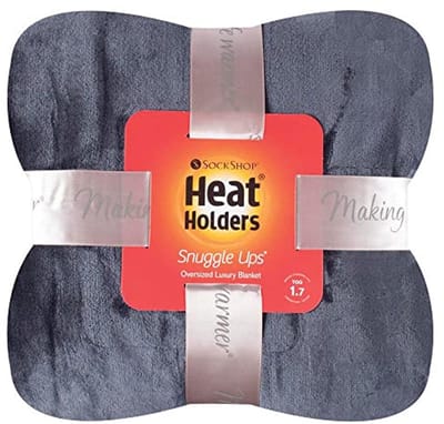 Luxe Thermo Fleece Deken 180 x 200 cm - Antiek Zilver