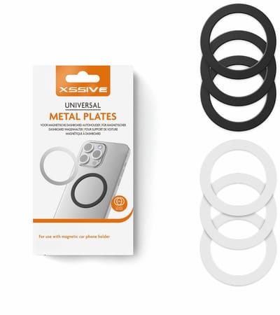 6-Delige Set Metalen Plaatje - Geschikt voor MagSafe Sticker - Magneetsticker - Voor Magneet & Telefoonhouder - Zelfklevend