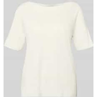 Regular fit T-shirt van mix van katoen en lyocell