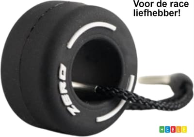 *** Formule 1 Sleutelhanger - Race Auto Band -Wit - Kinderfeest - Vrijgezellenfeest - van Heble® ***