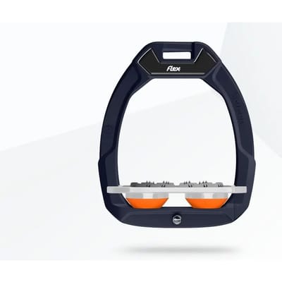 Veiligheidstijgers Paardenrijden Plat Ultra Grip Bruin/Grijs/Oranje Flex-On Safe-On