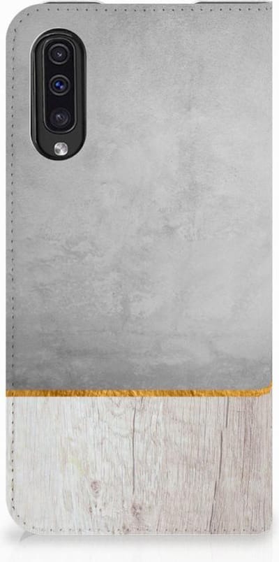 Samsung Galaxy A50 Book Wallet Case Wood Concrete