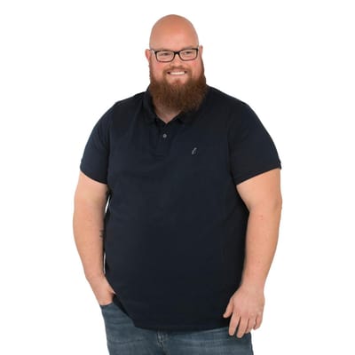 Alca Fashion - Heren Polo - Navy 4XL - Grote Maten - Katoen - 1-Pack