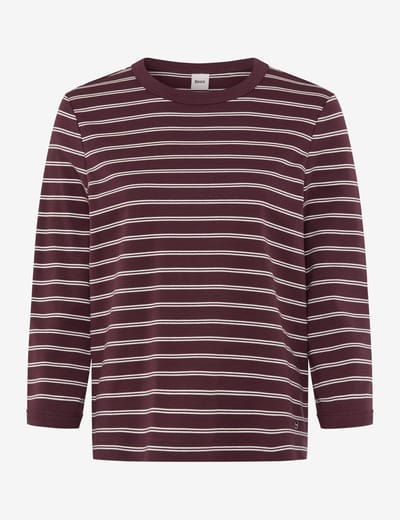 Brax Dames Shirt  Style CIRA L blackberry violet, donkerpaars, maat 36