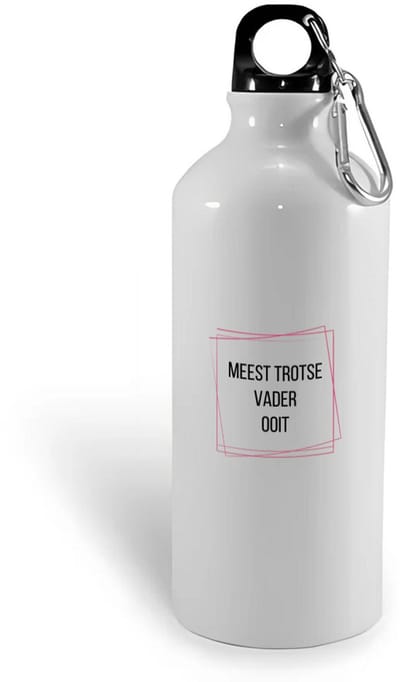 Hacebo® - meest trotse vader ooit waterfles - Papa - trotse vader - vader cadeautjes - vaderdag - verjaardagscadeau - verjaardag - cadeau - geschenk - kado - gift - vader artikelen - water fles - 400ML