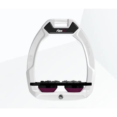 Veiligheidsschoenen voor paardrijden Plat Ultra Grip Wit/Zwart/Pruim Flex-On Safe-On